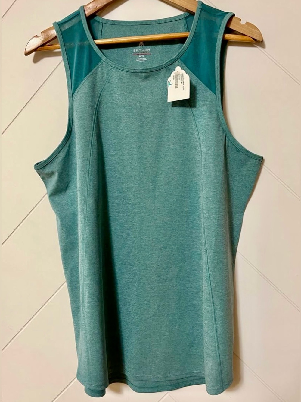 Spyder Teal Athletic Tank Top